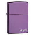 Zippo Lighter - Abyss Purple with Zippo Logo Zippo Zippo   