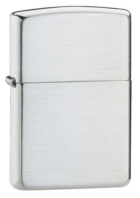 Zippo Lighter - Armor Brushed Sterling Silver