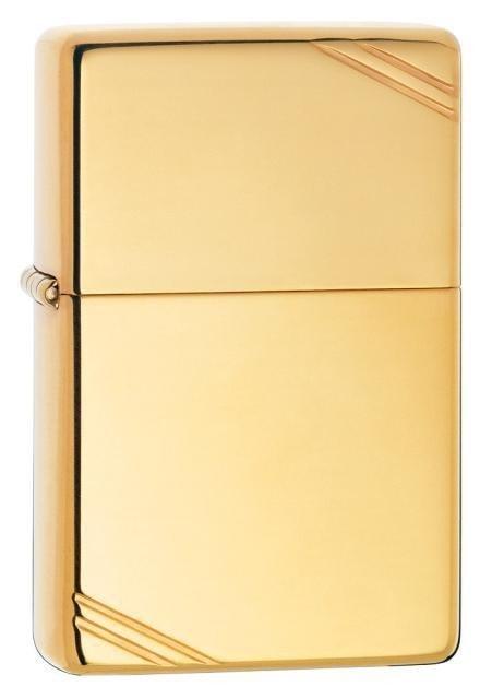 Zippo Lighter - Vintage High Polish Brass