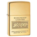 Zippo Lighter - Zippo Stamped Double Lustered High Polish Brass Zippo Zippo   