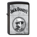 Zippo Lighter - Jack Daniel's Image Black Matte Zippo Zippo   
