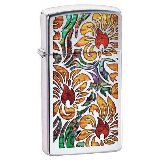 Zippo Lighter - Fusion Floral Design Zippo Zippo   