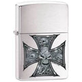 Zippo Lighter - Maltese Skulled Cross Zippo Zippo   