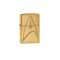 Zippo Lighter - Star Trek Command Uniform Brushed Brass Zippo Zippo   