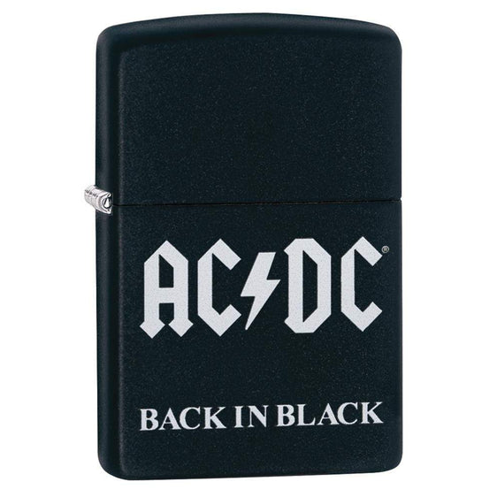 Zippo Lighter - AC/DC Back in Black Matte Zippo Zippo   