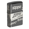Zippo Lighter - Multi Zippo Logos Black Ice Zippo Zippo   