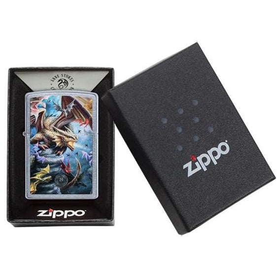 Zippo Lighter - Anne Stokes Colorful Dragon Zippo Zippo   