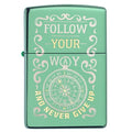 
Zippo Lighter - Follow Your Way Design