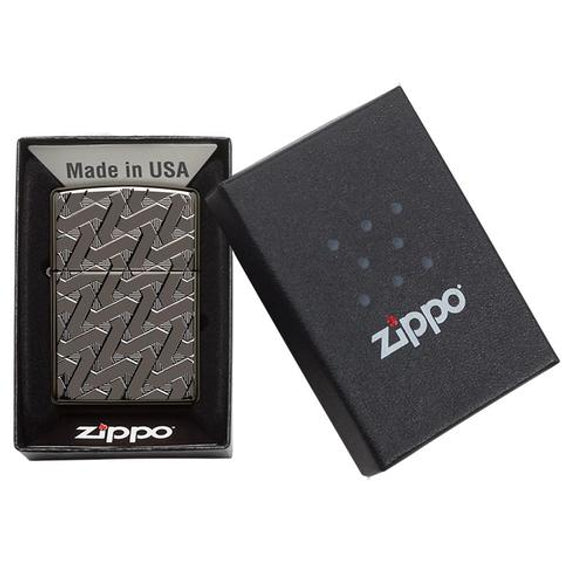 Zippo Lighter - Armor® Geometric Weave Design Zippo Zippo   