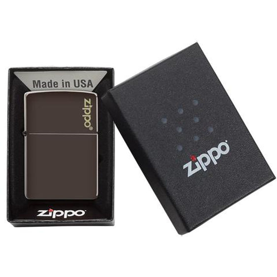 Zippo Lighter - Classic Brown Zippo Logo Zippo Zippo   