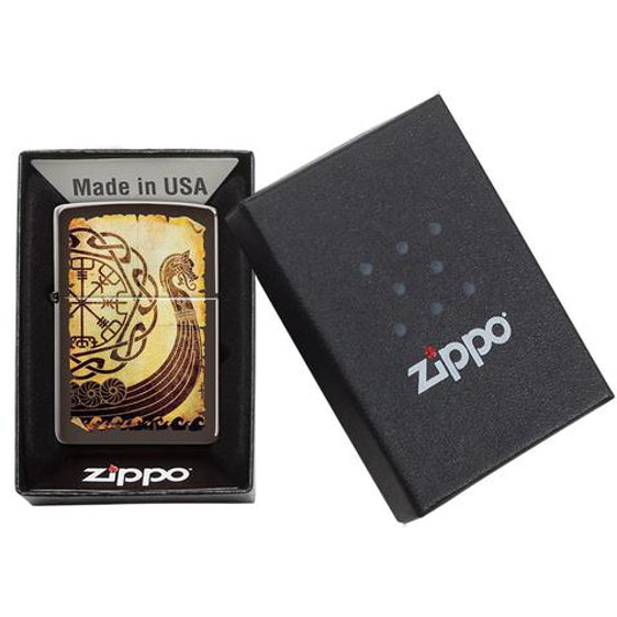 Zippo Lighter - Viking Warship Design Zippo Zippo   