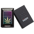 Zippo Lighter - Iridescent Marijuana Leaf Zippo Zippo   
