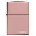 Zippo Lighter - Classic High Polish Rose Gold Zippo Logo Zippo Zippo   