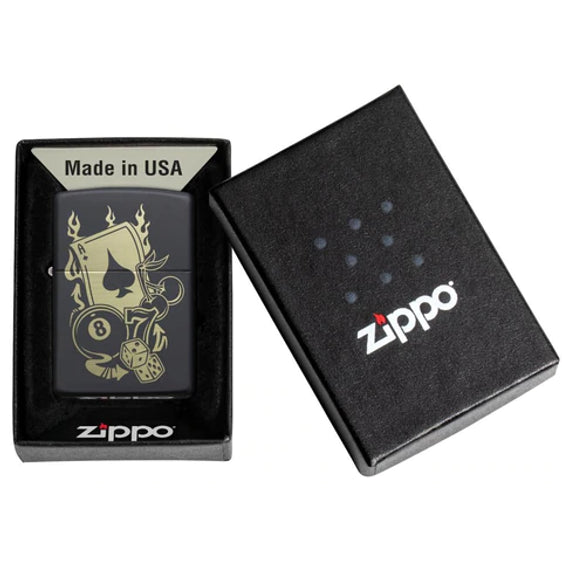 Zippo Lighter - Gambling w/ Luck Zippo Zippo   