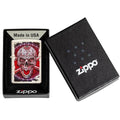 Zippo Lighter - Mercury Glass Skull Design Zippo Zippo   