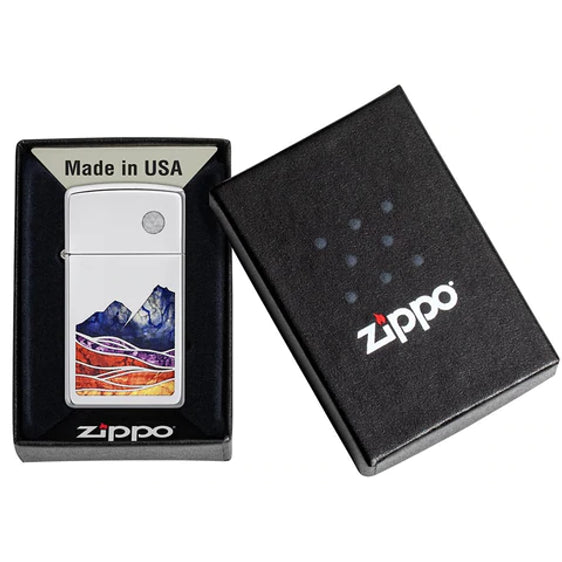 Zippo Lighter - Slim Landscape Zippo Zippo   