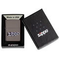 Zippo Lighter - Zippo 3D Logo Design Black Ice Zippo Zippo   