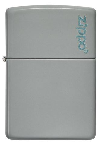 Zippo Lighter - Classic Flat Gray w/ Zippo Logo