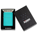 Zippo Lighter - Classic Flat Turquoise Zippo Zippo   