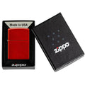 Zippo Lighter - Classic Metallic Red Zippo Zippo   