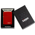 Zippo Lighter - Classic Metallic Red w/ Zippo Logo Zippo Zippo   