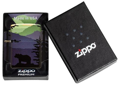 Zippo Lighter – Bear Landscape | Lighter USA