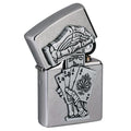 Zippo Lighter - Dead Mans Hand Emblem Design Zippo Zippo   