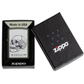 Zippo Lighter - Homo Sapien Skull Green Matte Design Zippo Zippo   