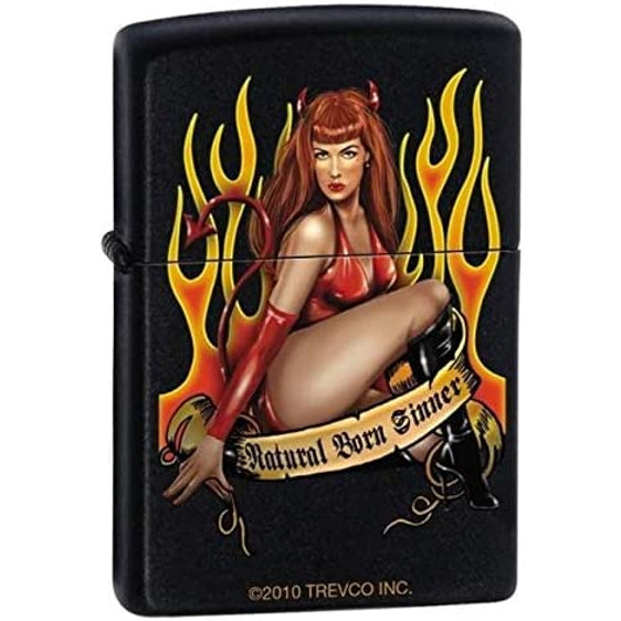 Zippo Lighter - Natural Born Sinner Zippo Zippo   