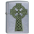 Zippo Lighter - Celtic Irish Green Knot Cross Zippo Zippo   