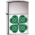 
Zippo Lighter - Celtic 4 Leaf Clover