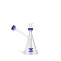 Milky Colored Water Pipe with Side Arm Mouthpiece - 7 Inch Cannabis Accessories Lighter USA Milky Purple  