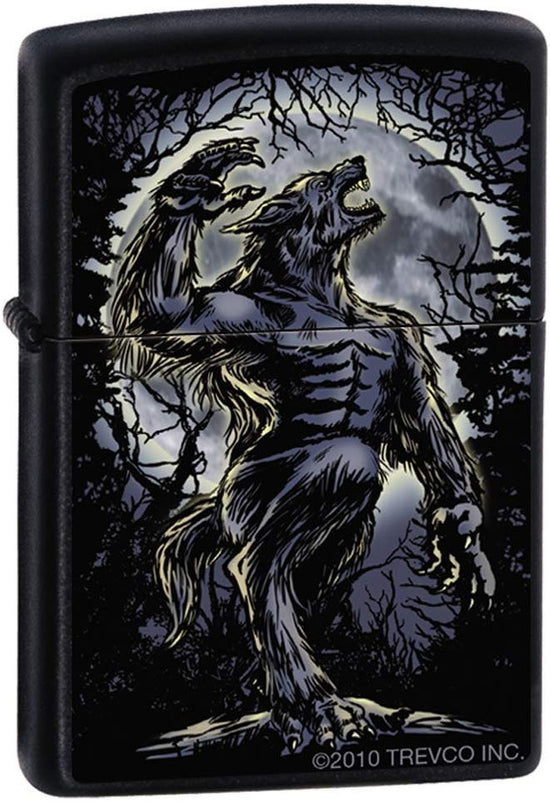 Zippo Lighter - Wolf Howling at the Moon