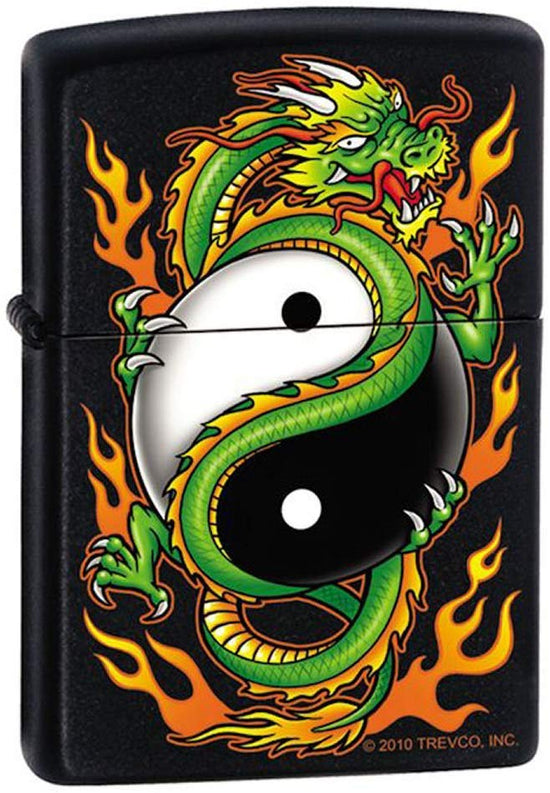 Zippo Lighter - Yin Yang Dragon