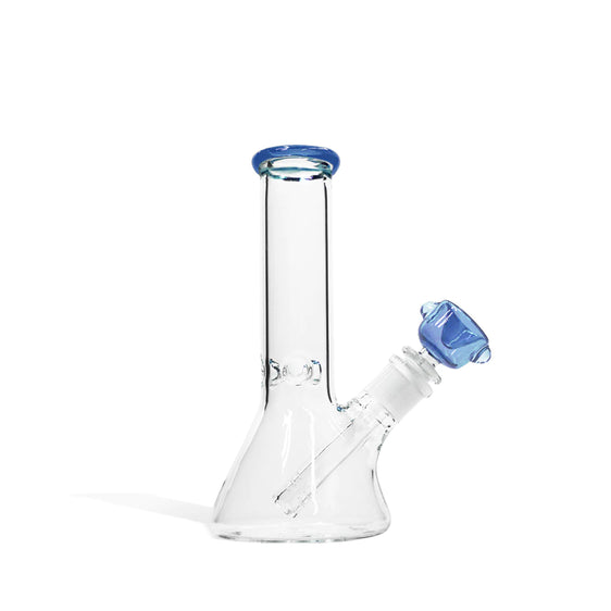 
Straight Beaker Water Pipe with Ice Pinch Clear Blue