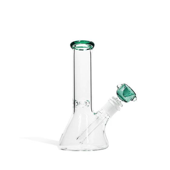 
Straight Beaker Water Pipe with Ice Pinch - Jade Green