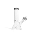 
Straight Beaker Water Pipe with Ice Pinch - Smokey Gray