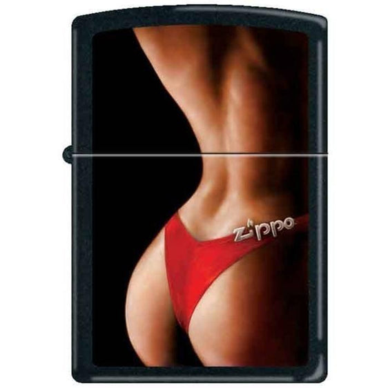 Zippo Lighter - We've Got Your Back Black Matte Zippo Zippo   