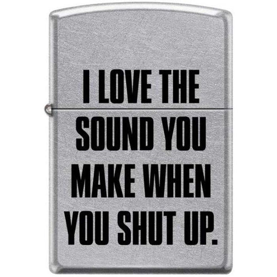 Zippo Lighter - I Love The Sound You Make Street Chrome