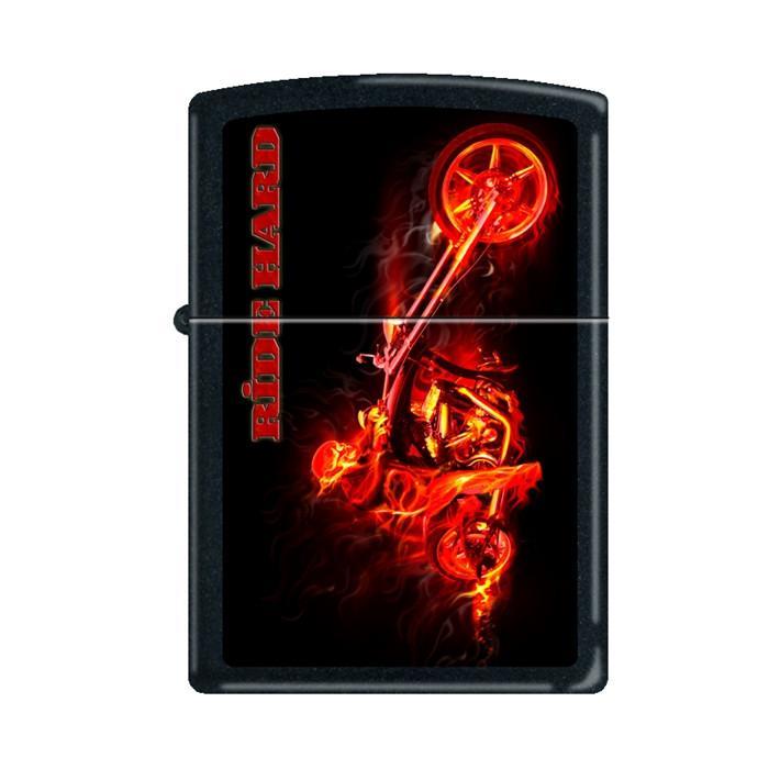 Zippo Lighter - Night Devil Black Matte