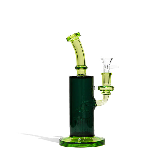 Dual Colored Water Pipe with 8 Arm Tree Perc - 9 Inch Cannabis Accessories Lighter USA Light Green  