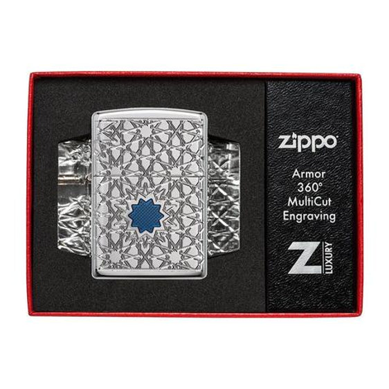 Zippo Lighter - Arabic Star Pattern Zippo Zippo   