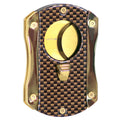 Lotus Cut 400 Deception Serrated Cigar Cutter Smoking Accessories Lotus Gold Carbon Fiber  