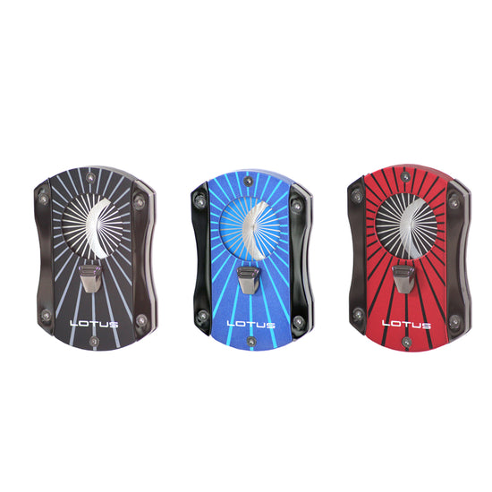 Lotus Cut 400 Techni-Color Deception Serrated Cigar Cutter