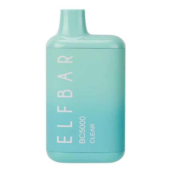 ELFBAR BC5000 - Disposable 13ml 5% Vape Juice ELFBAR Clear (Mint)  
