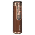 Vertigo Eloquence Quadruple Torch Lighter Lighter Vertigo Brown & Gunmetal  