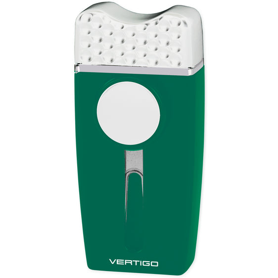 Vertigo Tee Time Golf Single Flame Torch Lighter Lighter Vertigo Green  