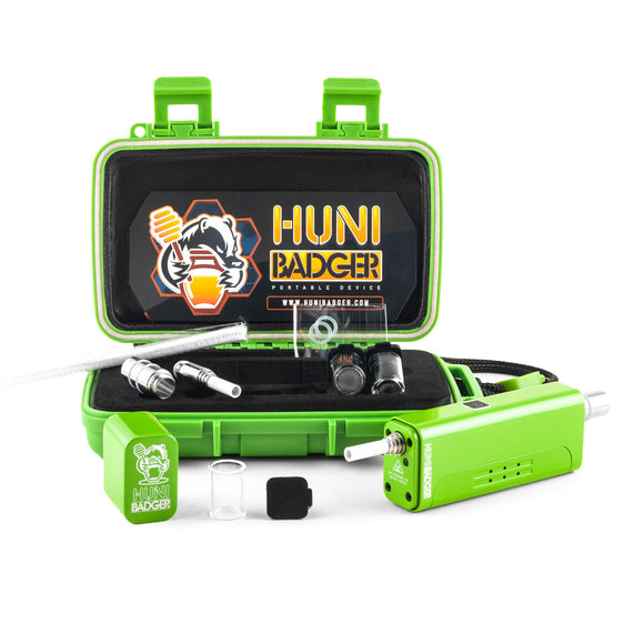 Huni Badger Portable Device - Nectar Collector Vaporizers Huni Badger Nitro Green  