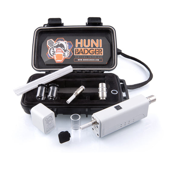 Huni Badger Portable Device - Nectar Collector Vaporizers Huni Badger Pearl White  