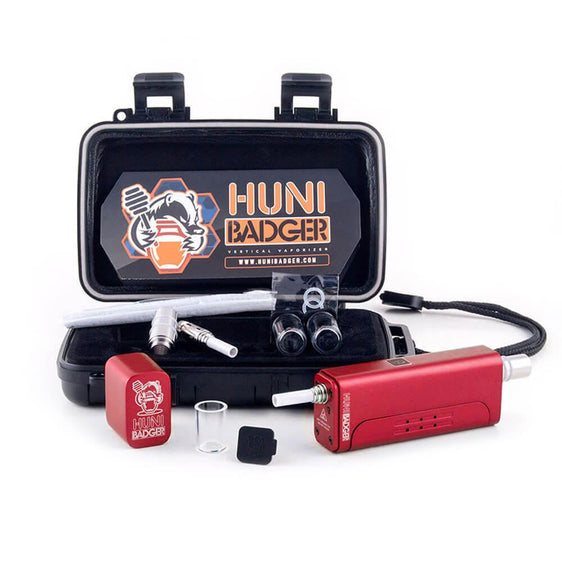 Huni Badger Portable Device - Nectar Collector Vaporizers Huni Badger Crimson Red  